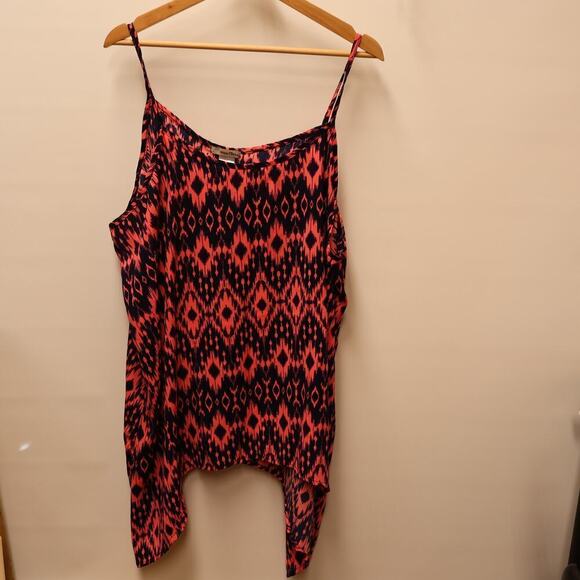 Ultra Teeze Size 3X Sun Top Assymetric Hem Sleeveless Drapes Nice - Picture 1 of 12